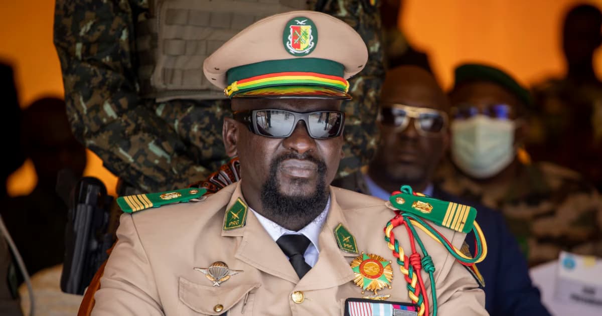 Guinea Constitution signing ceremony with junta leader and officials present